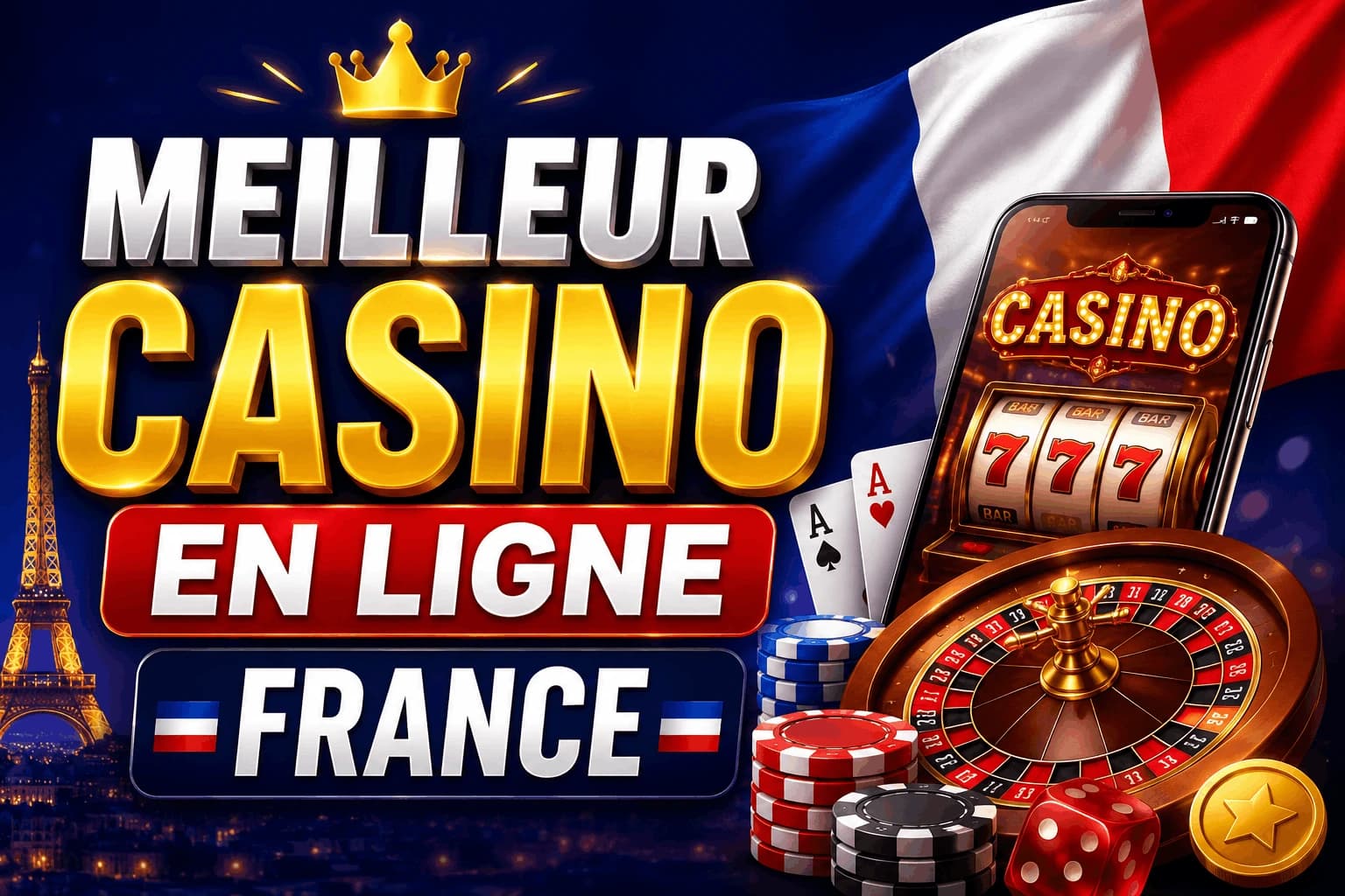Meilleur casino en ligne en France — licences ANJ, bonus sans dépôt et retraits fiables